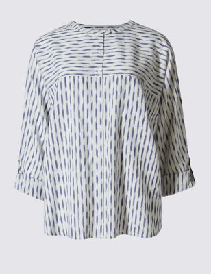 Pure Cotton Tailored Fit Stripe Shirt